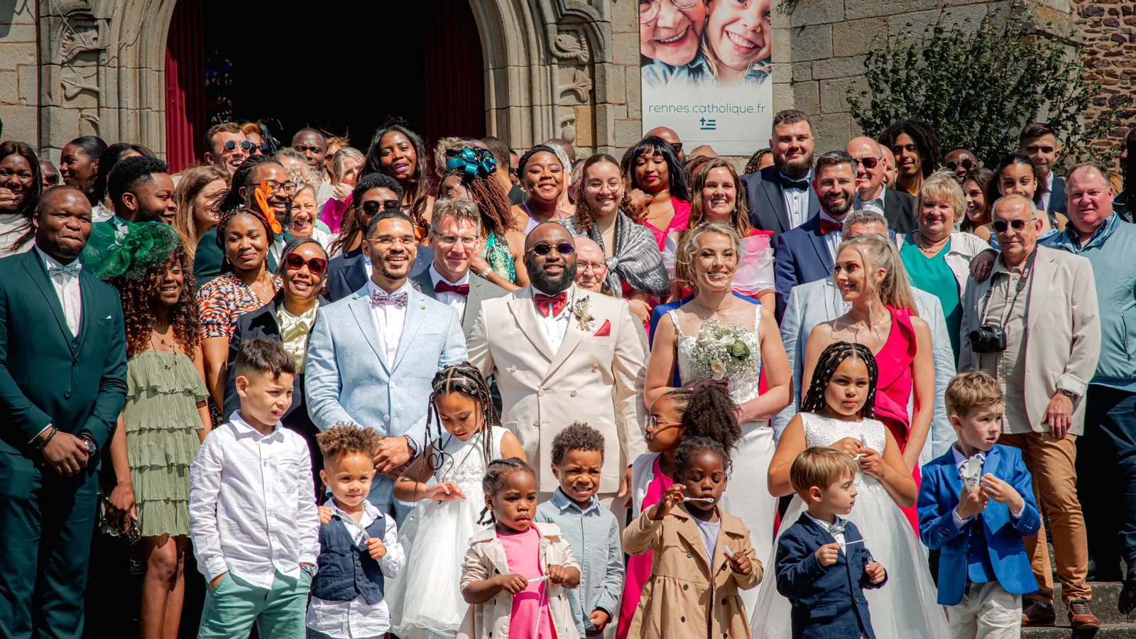 Joyful wedding guest dress
