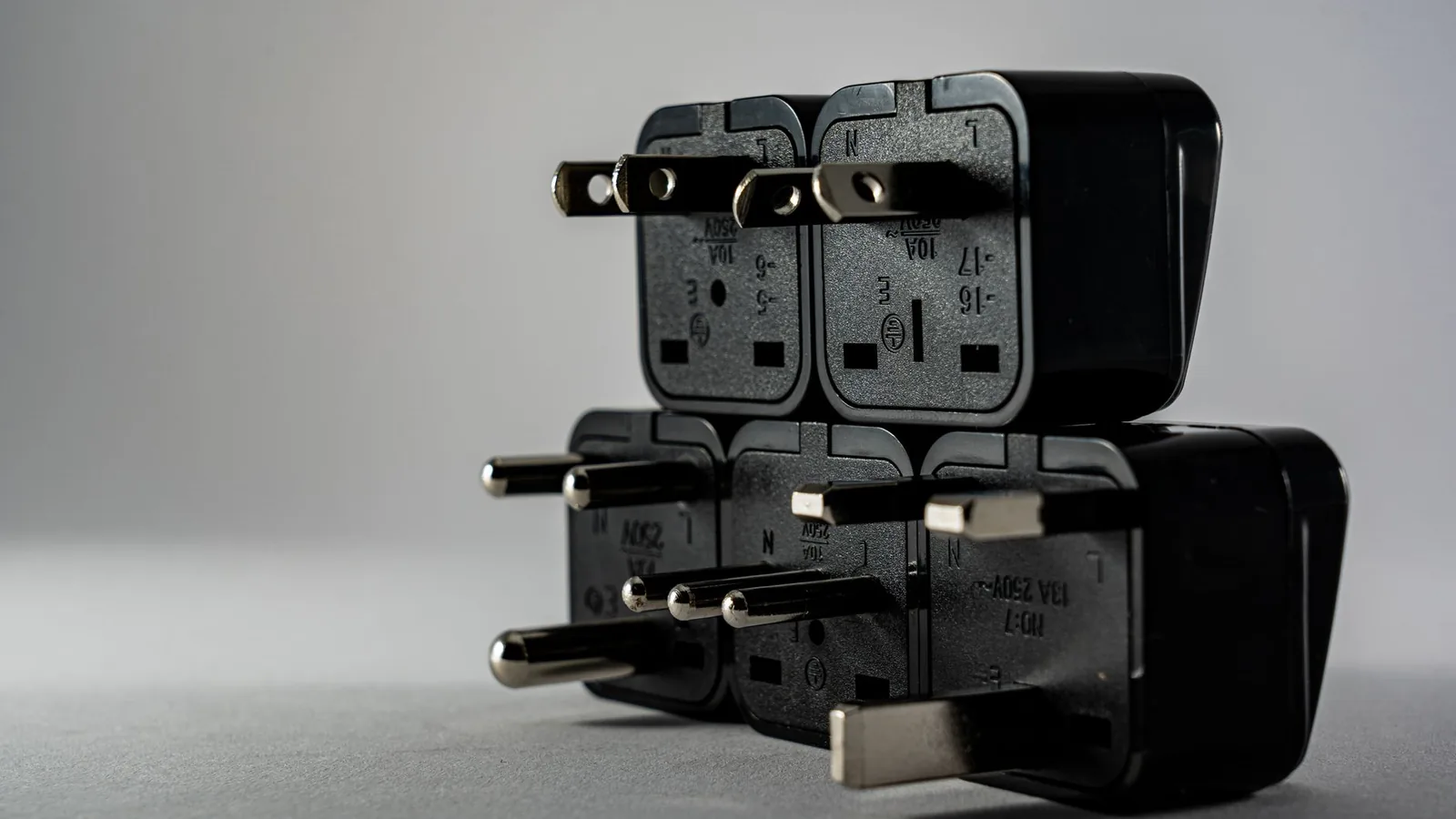 Travel adapter luggage colourful