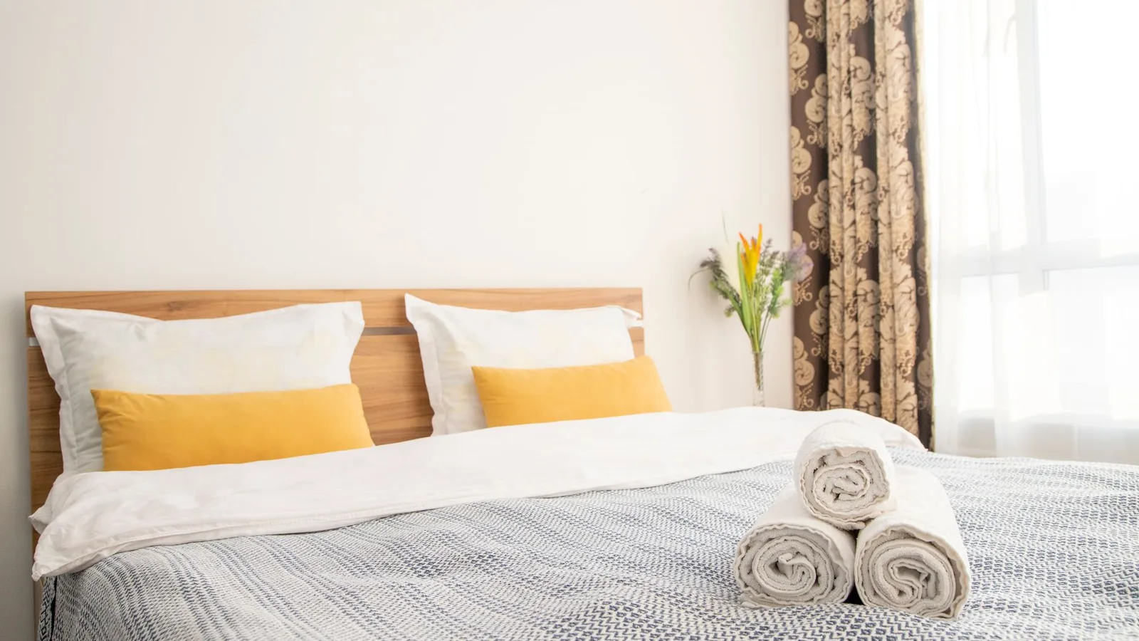 Bedding bright bedroom