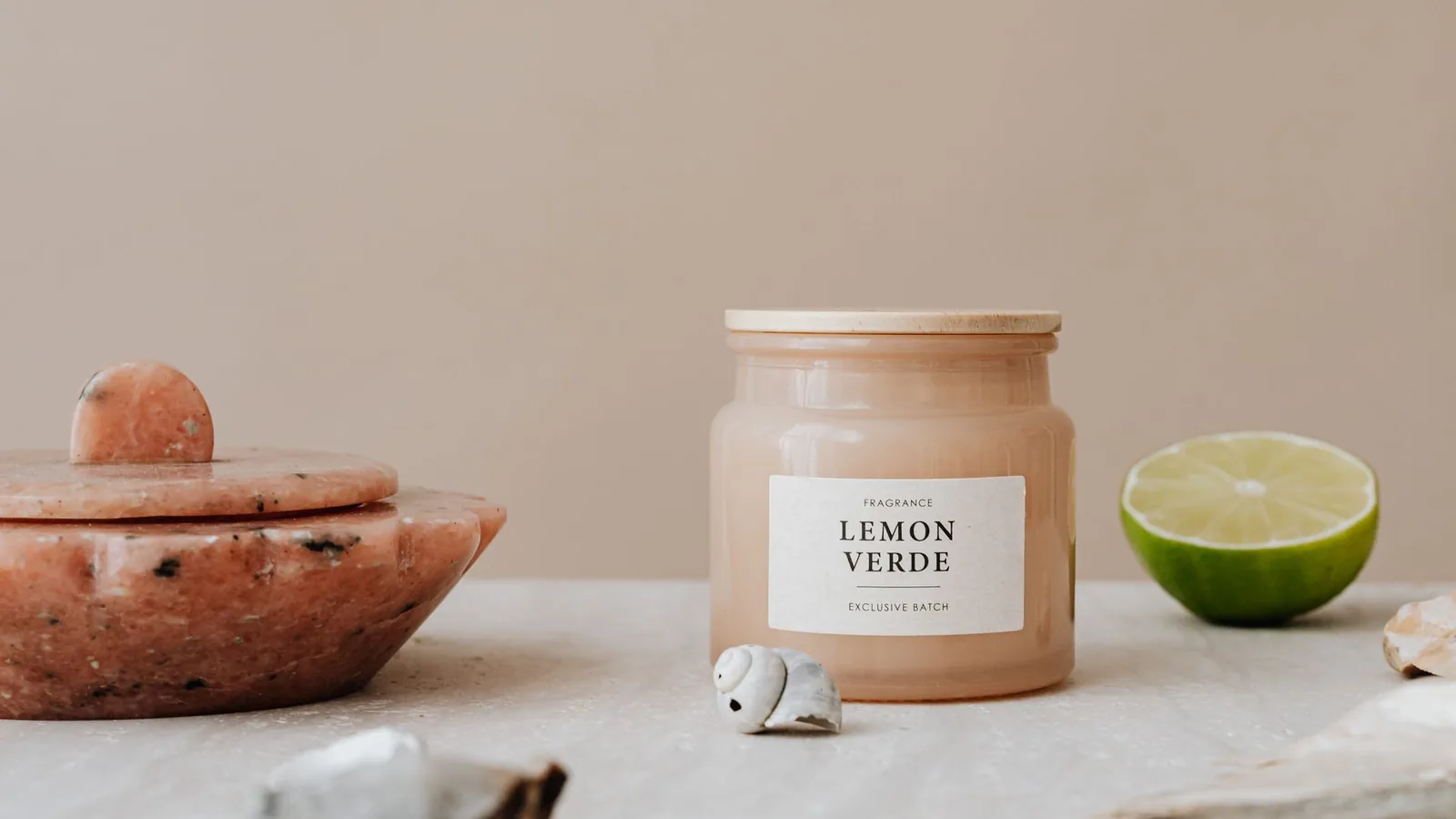 Candle home fragrance interior